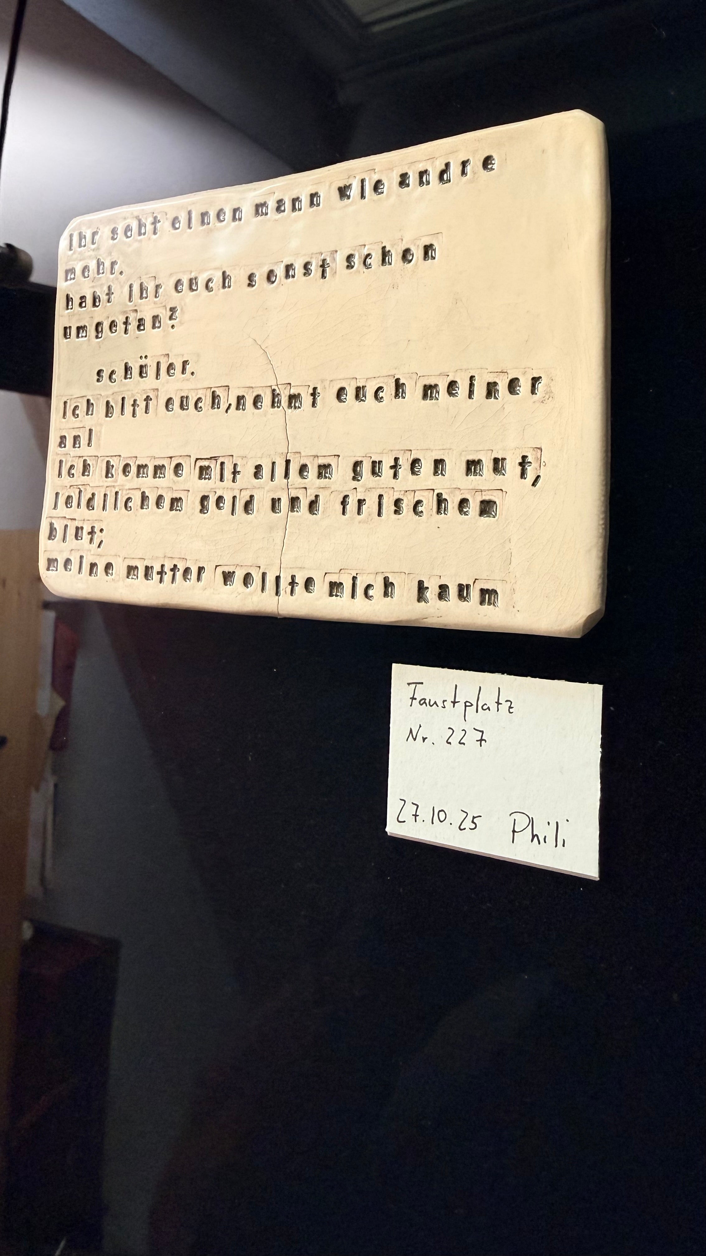 Faustplatz Fragment Nr. 227