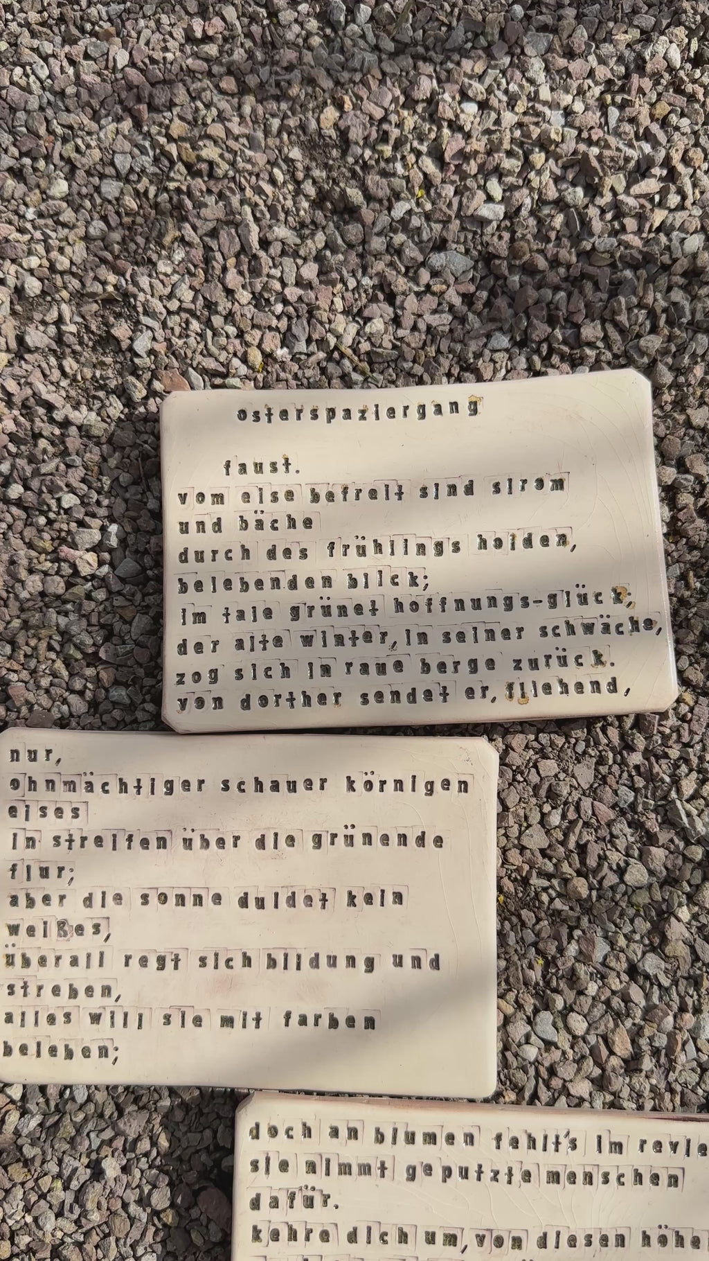 Osterspaziergang - 7 Tafeln - Einzelstück