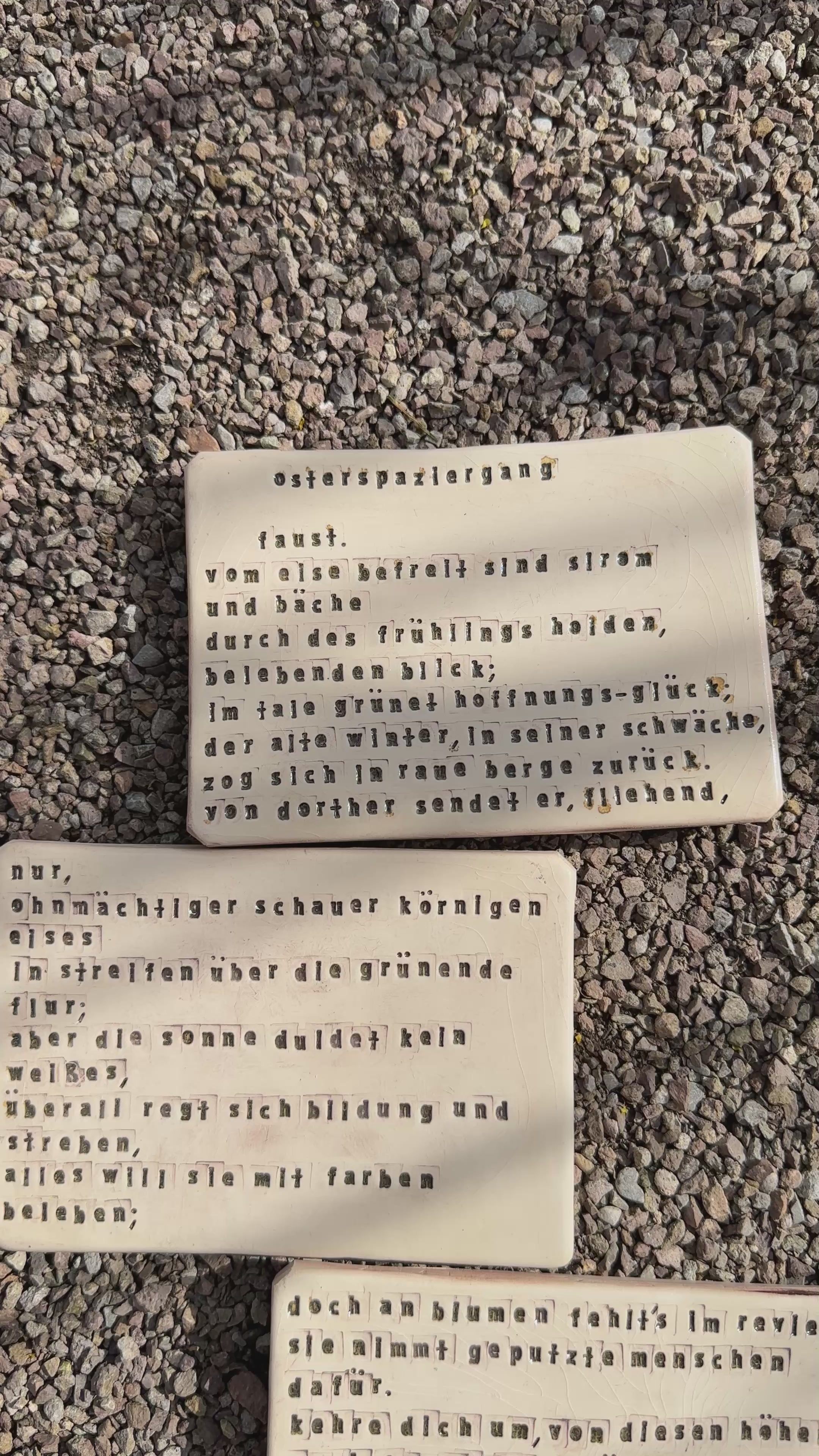 Osterspaziergang - 7 Tafeln - Einzelstück